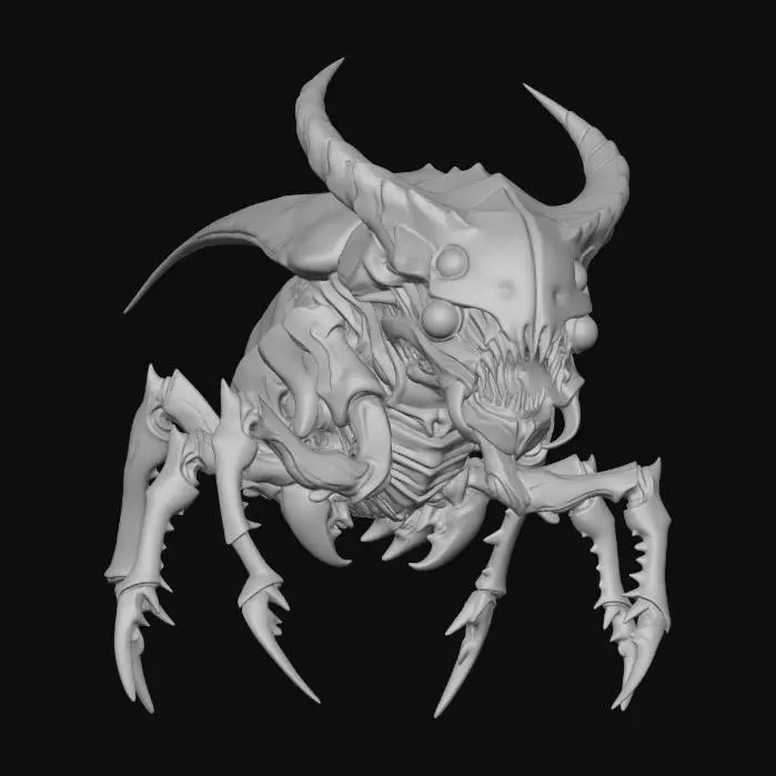 3D model for evil mechanical mite