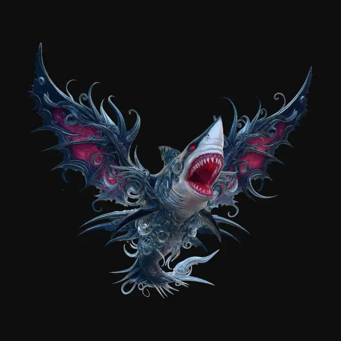 3D model for Winged evil shark of the Sky