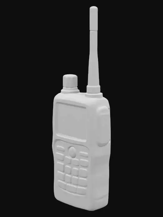 3D model for A police walkie talkie , Game Assets, Ultra Realistic, Highly Detailed, 8k Graphics, Next-Gen Gaming