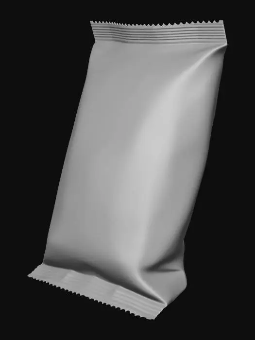 3D model for make me this candy pack in one mesh not 2