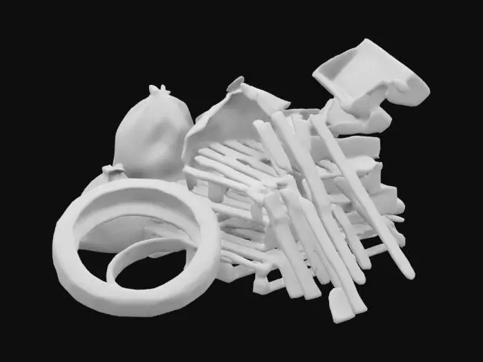 3D model for create models which can be used in design of junyard, Ultra Realistic. With some   trash bags, piece of metal scratch and so on