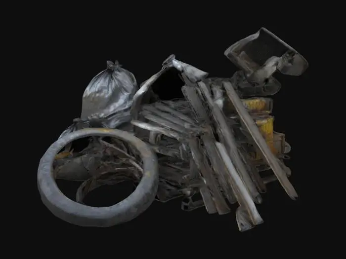 3D model for create models which can be used in design of junyard, Ultra Realistic. With some   trash bags, piece of metal scratch and so on