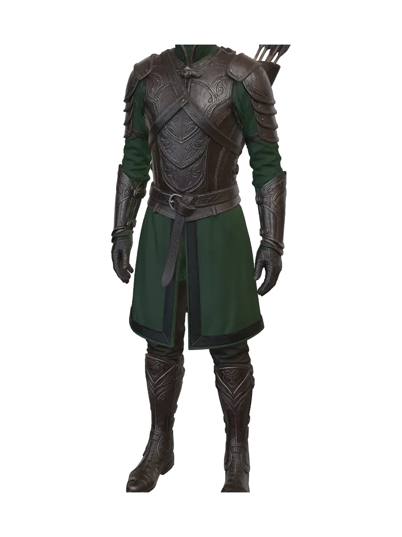Green Stealth Kit No Cloak - Ranger model 3D, wygenerowany przez AI