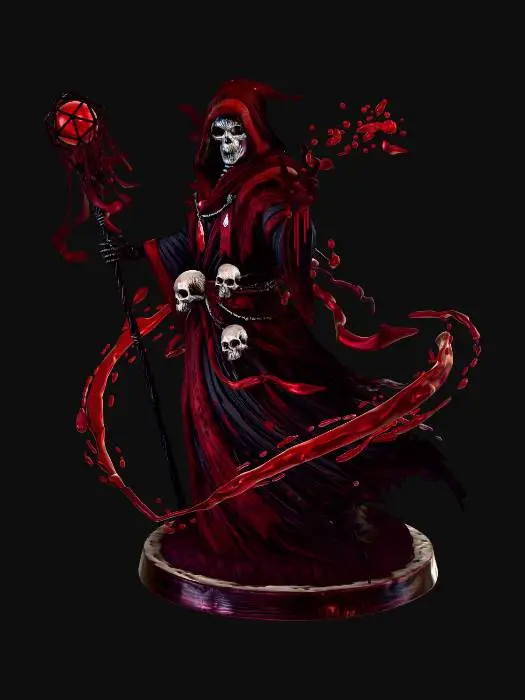 3D model for Crimson Necromancer of the Blood Sigil