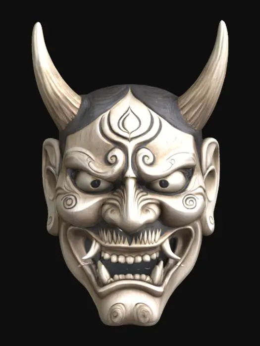 3D model for Hannya Demon Mask