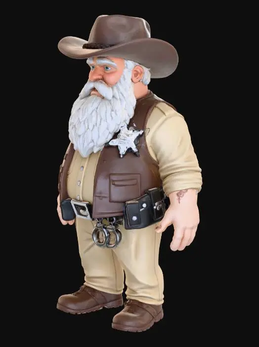 3D model for Sheriff Gnome