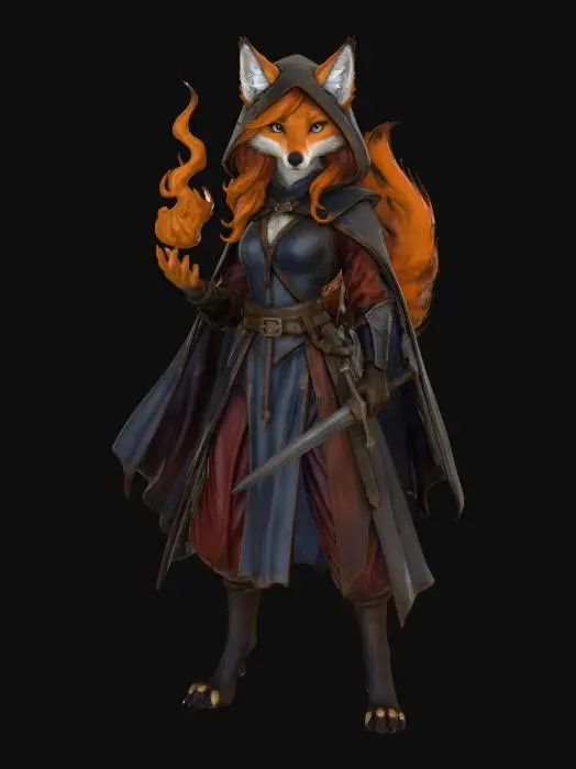 3D model for Enchanted Flame Fox