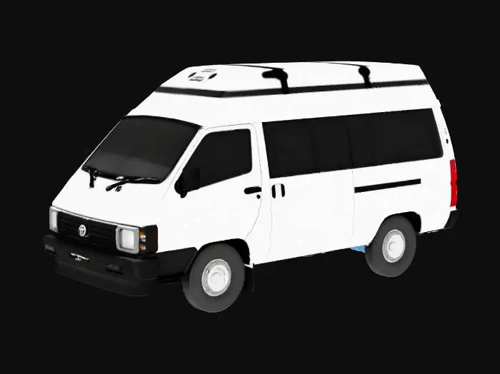 3D model for Toyota Hiace white van