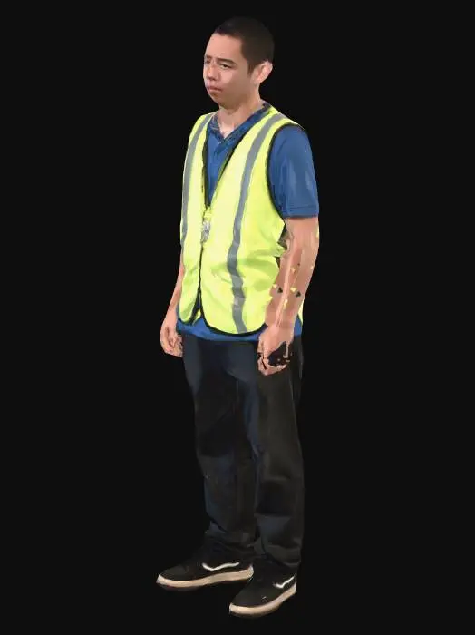 3D model for Man in a High-Visibility Vest