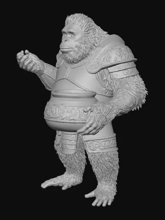 3D model for orangatang royal cook, bronze age theme