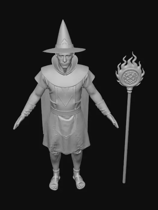 3D model for Gunslinger Mage