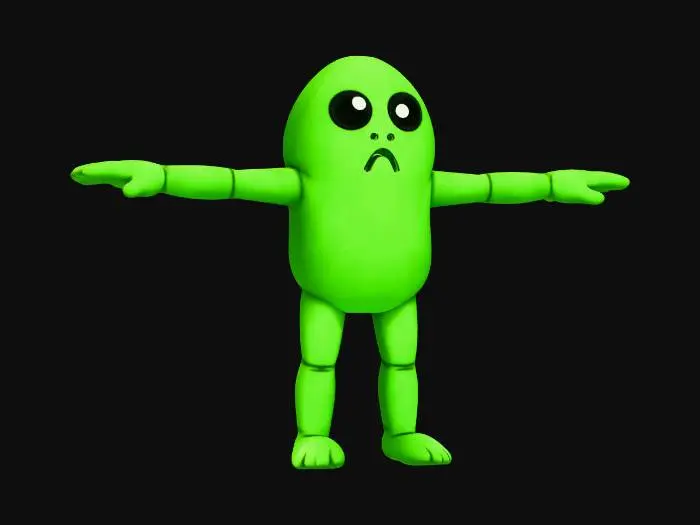 3D model for Green Blob Buddy 2