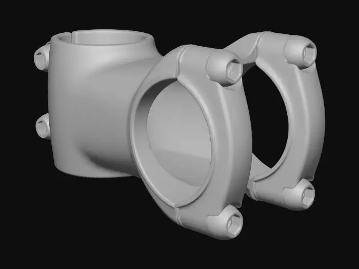 3D model for Two-bolt bicycle stem clamp