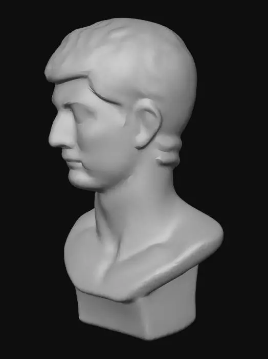 3D model for Roman Bust Sculpture