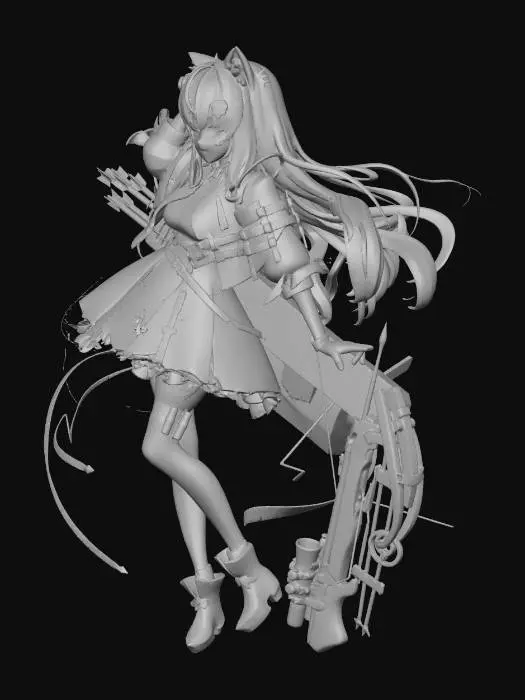 3D model for Kitsune Mech Archer