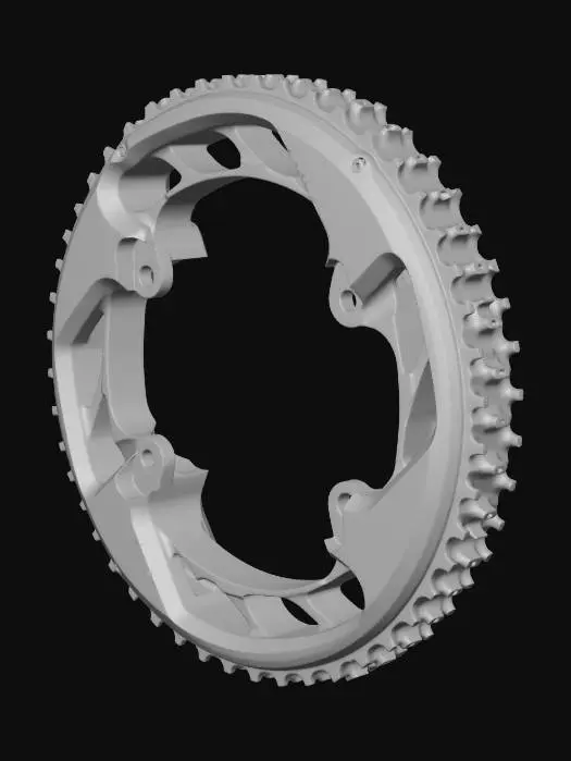 3D model for Shimano GRX four-bolt chainring