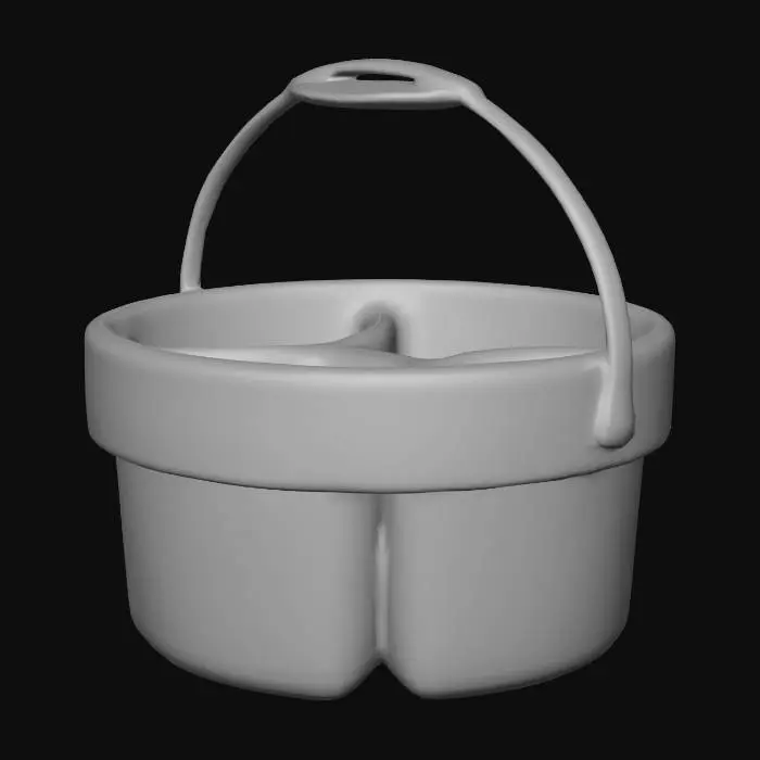 3D model for Yellow Organizer Bucket
