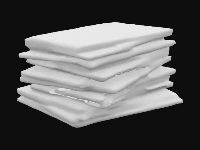 3D model for big stack of passports