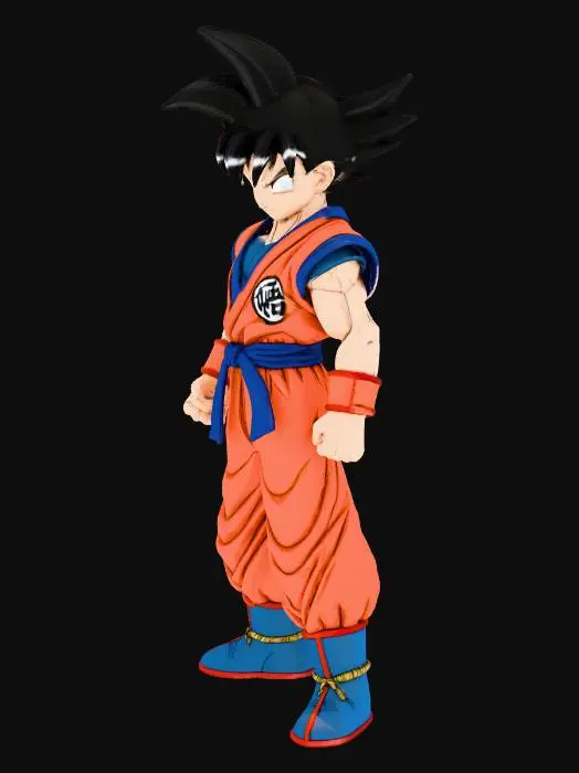 3D model for piccolo from dragonball Z fighting stance