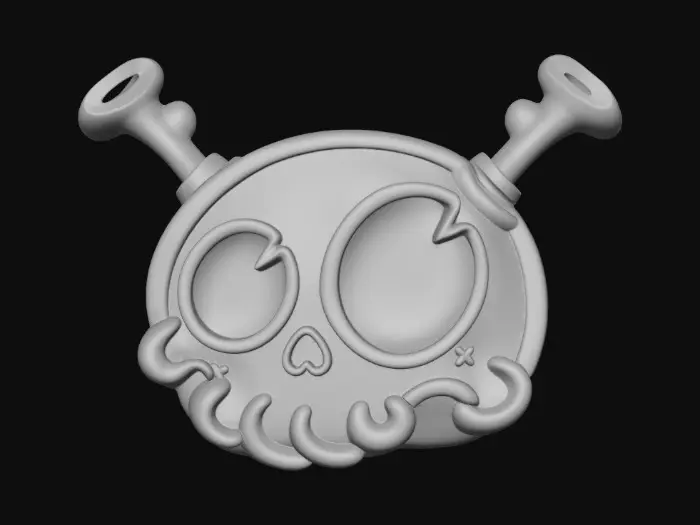 3D model for Skull and Bones Playful Emblem