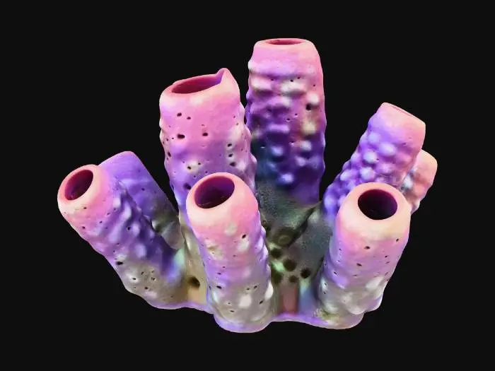 3D model for Purple Coral Sculpture