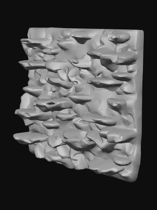 3D model for Stone Cliff Display