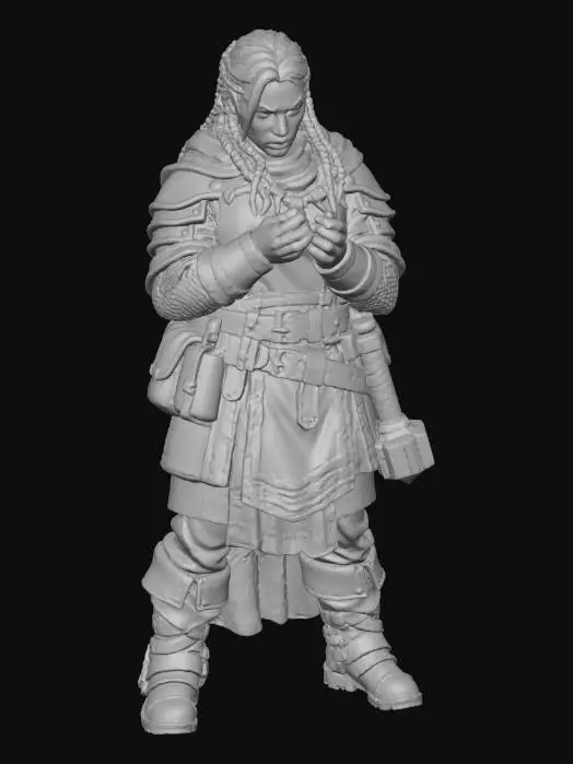 3D model for Elven Warrior's Contemplation