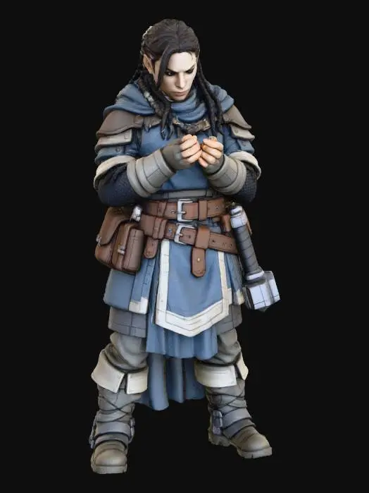 3D model for Elven Warrior's Contemplation