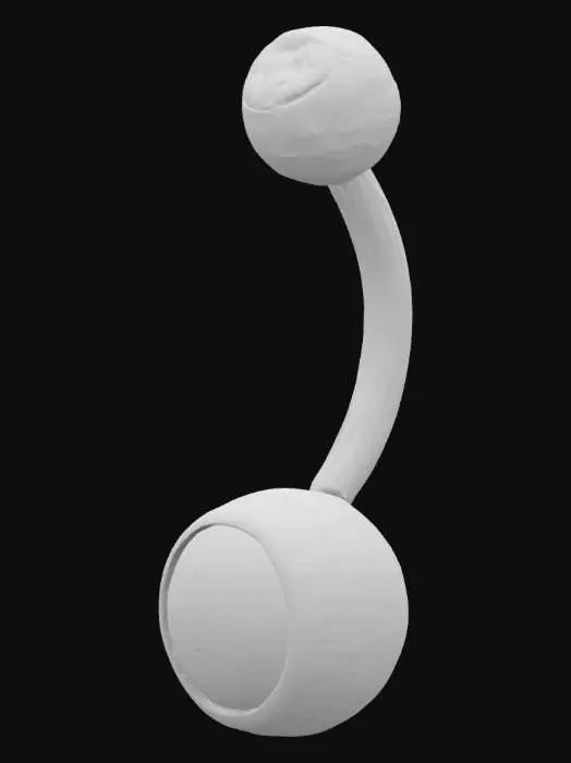 3D model for Prismatic Navel Ring