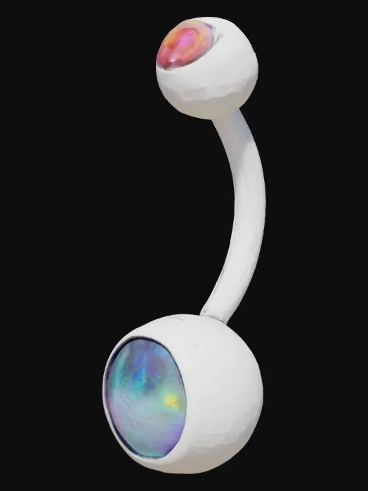 3D model for Prismatic Navel Ring