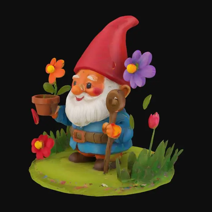 3D model for Garden Gnome Delight, #garden#