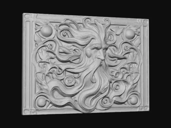 3D model for old wise man