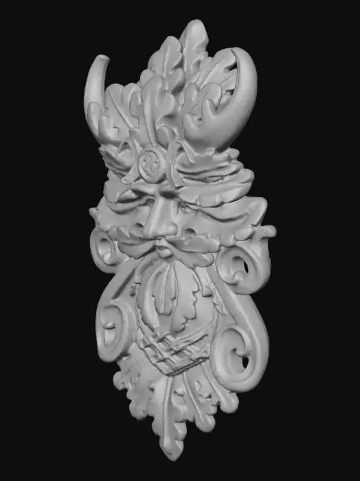 3D model for green man mask
