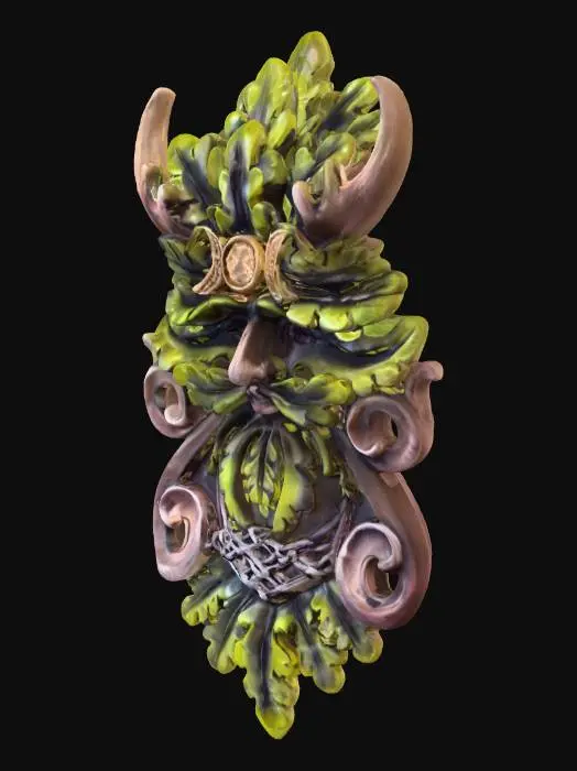 3D model for green man mask