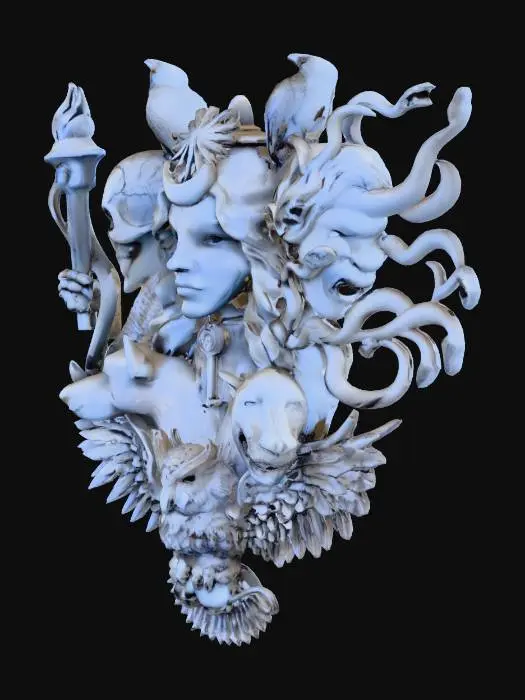 3D model for goddess Hecate.