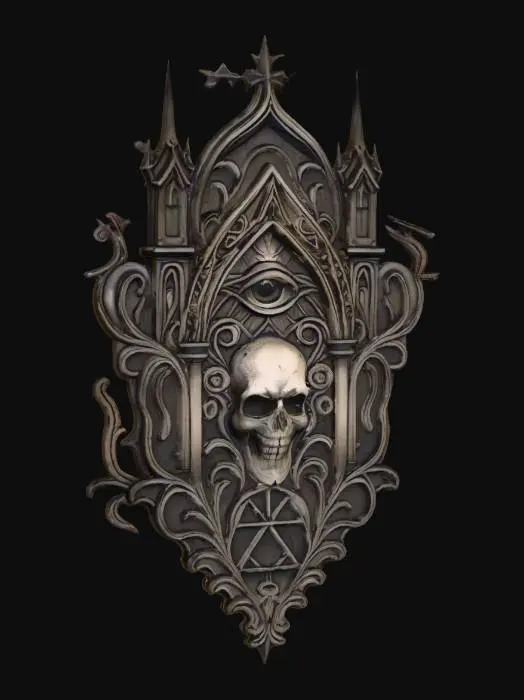 3D model for gothic carving