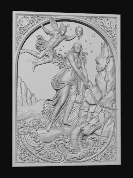 3D model for Perseus and Andromeda Relief
