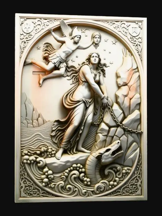 3D model for Perseus and Andromeda Relief
