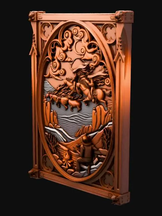 3D model for ghost riders in sky