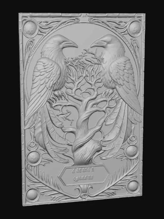 3D model for Ravens and Roots