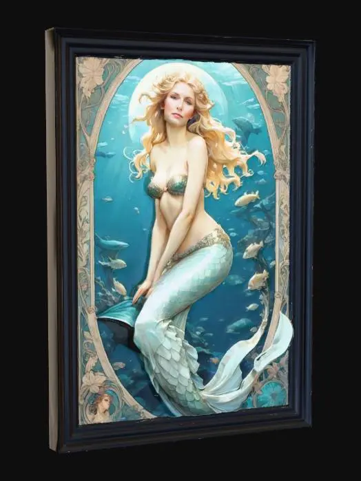 3D model for mermaid 8