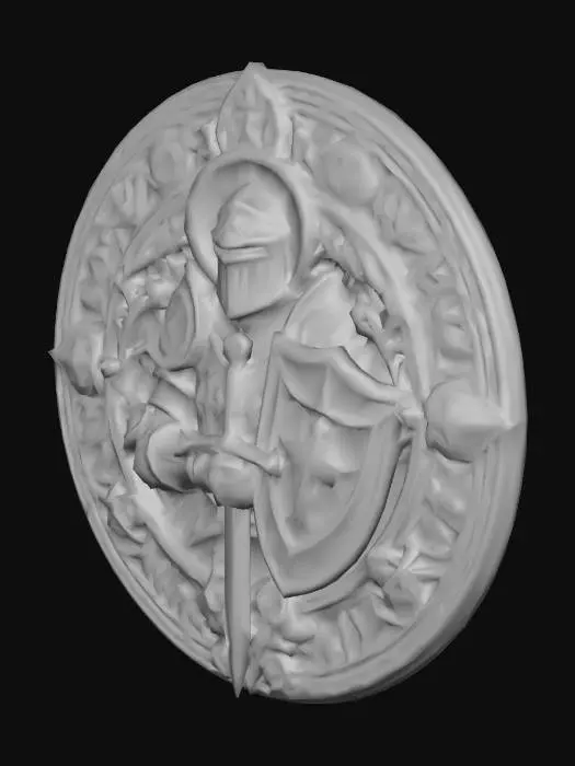 3D model for knigh medallion 12