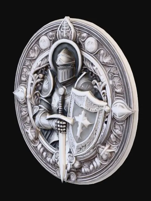 3D model for knigh medallion 12