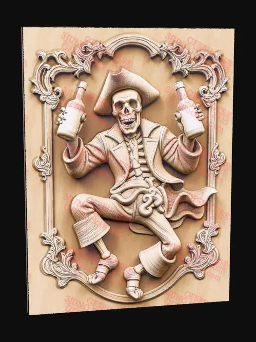 3D model for dead pirate