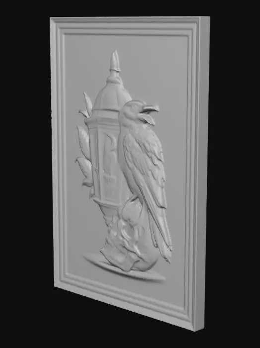 3D model for crow lantern