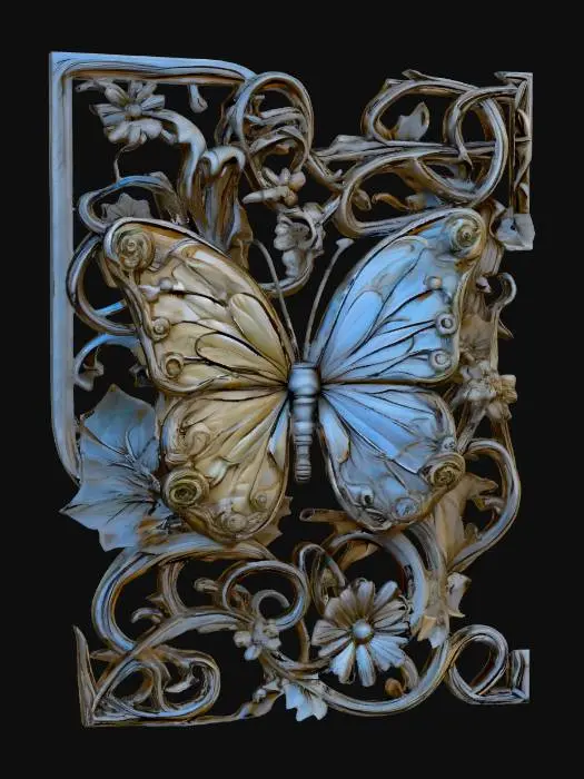 3D model for butterfly