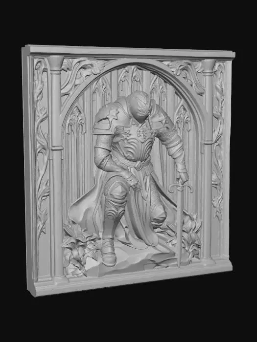 3D model for The Kneeling Knight.
