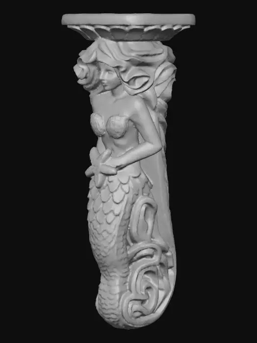 3D model for mermaid shelf 2