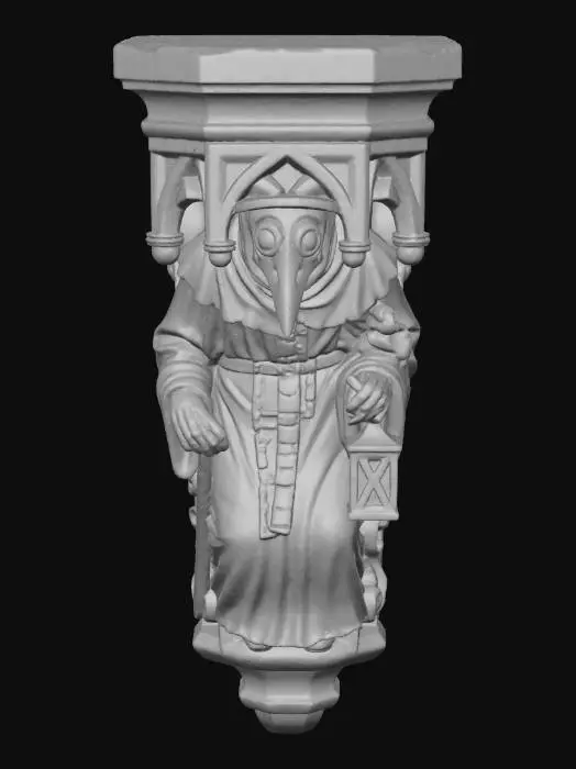 3D model for Plague Doctor Gargoyle