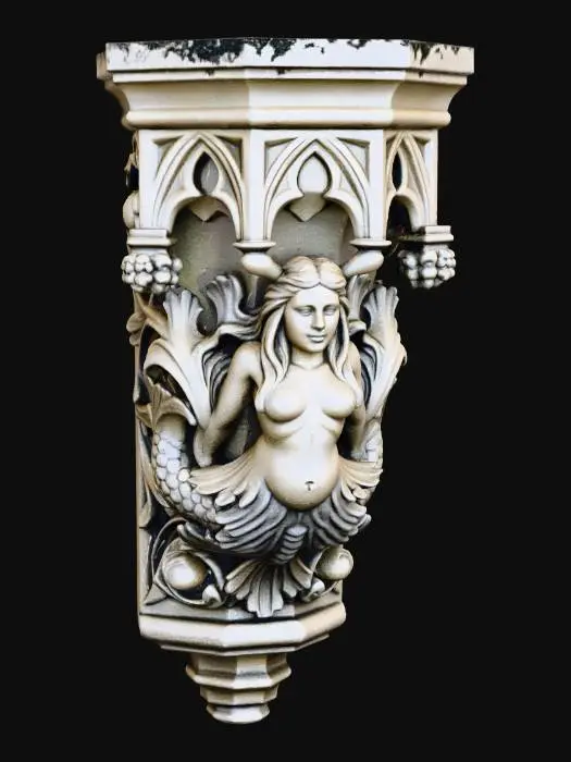 3D model for Mermaid Carving